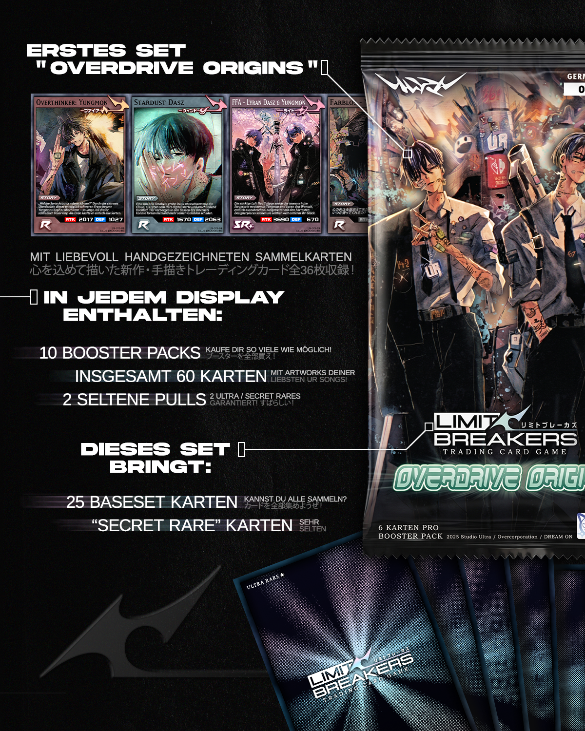 SET 01 "OVERDRIVE ORIGINS" TCG: DISPLAY BOX (2. Auflage)
